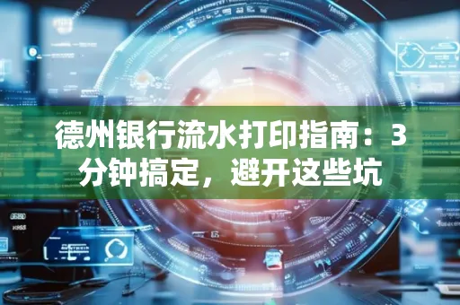 德州银行流水打印指南：3分钟搞定，避开这些坑